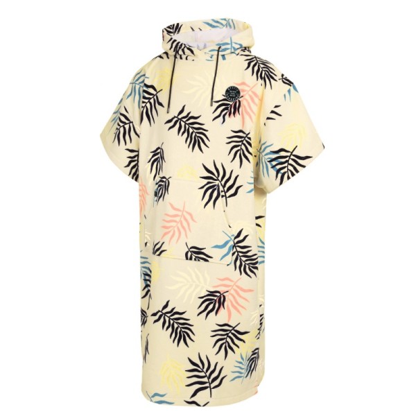 MYSTIC PONCHO VELOURS AOP - Pastel Yellow