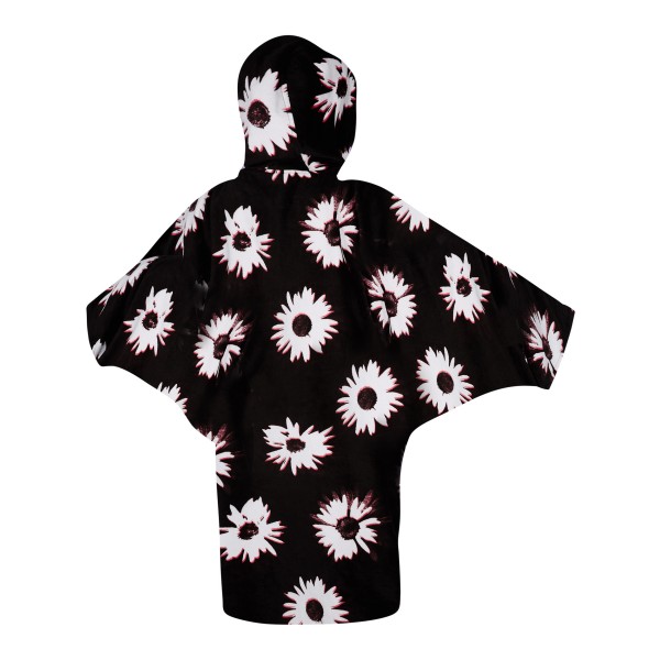 MYSTIC PONCHO WOMEN - Black White