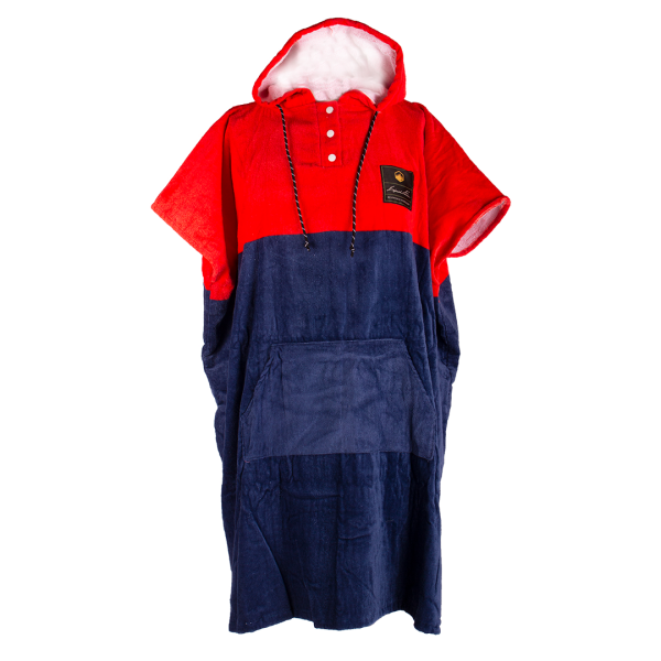 LIQUID FORCE BLCOCK PONCHO - Blue-Red