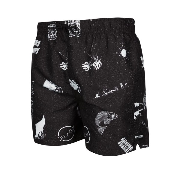 MYSTIC COAST BOARDSHORT - Black White