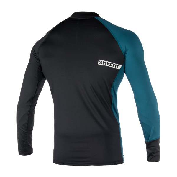 MYSTIC CROSSFIRE L/S RASHVEST - Teal - back