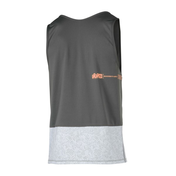 MYSTIC DRIP TANKTOP Quickdry - Orange Grey - back