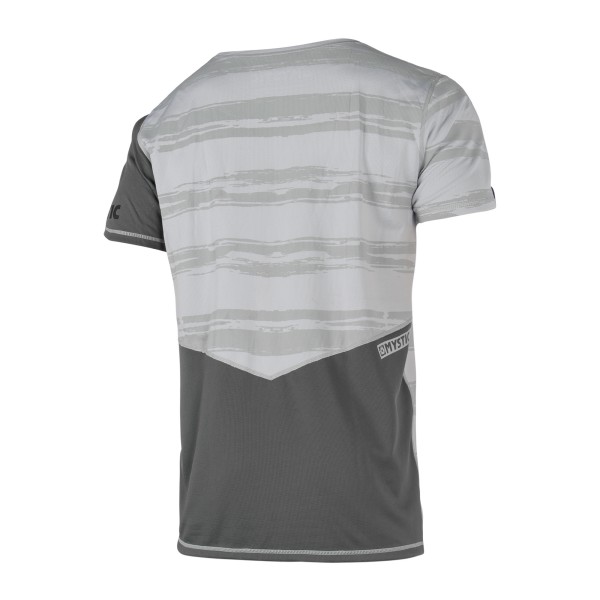 MYSTIC MAJESTIC S/S Quickdry - Grey White - back