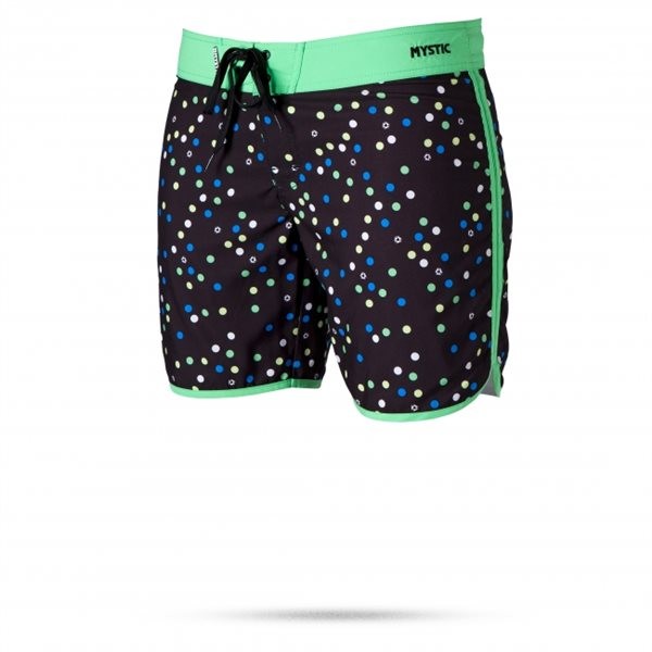 MYSTIC MILLION SPOTS BOARDSHORTS - Črna-Zelena z pikam 