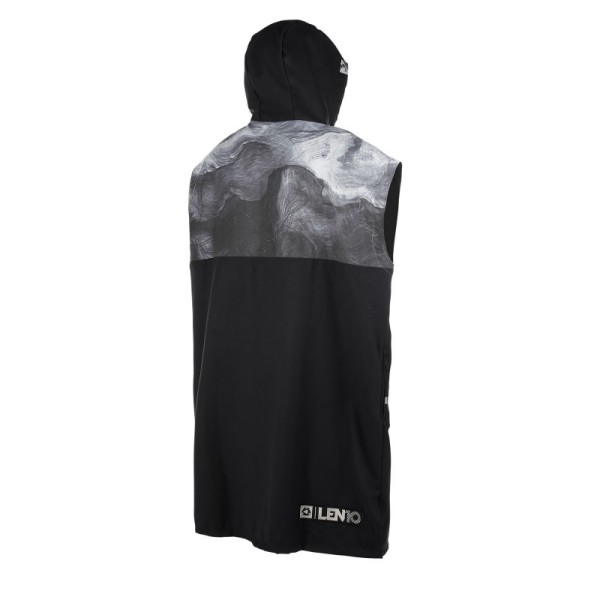 MYSTIC PONCHO LEN10 Black White