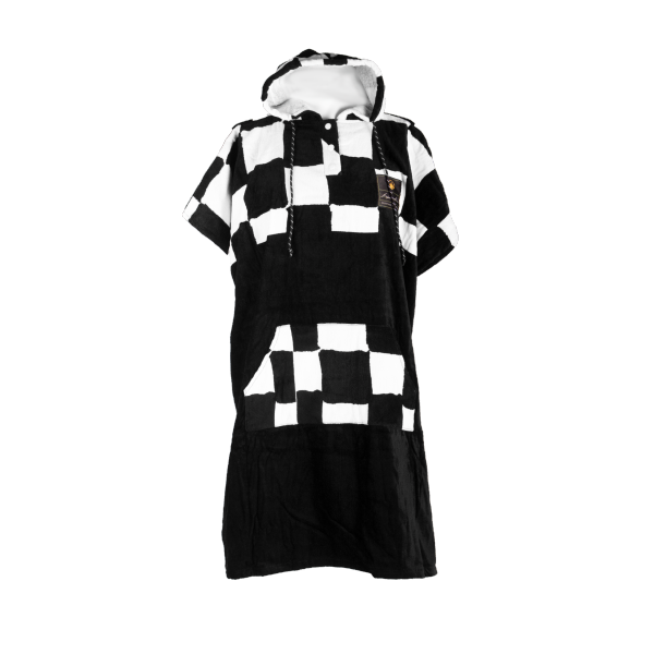 LIQUID FORCE CHECKER PONCHO Black-White