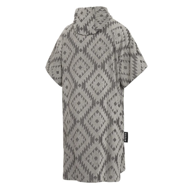 MYSTIC PONCHO JACQUARD - Black White