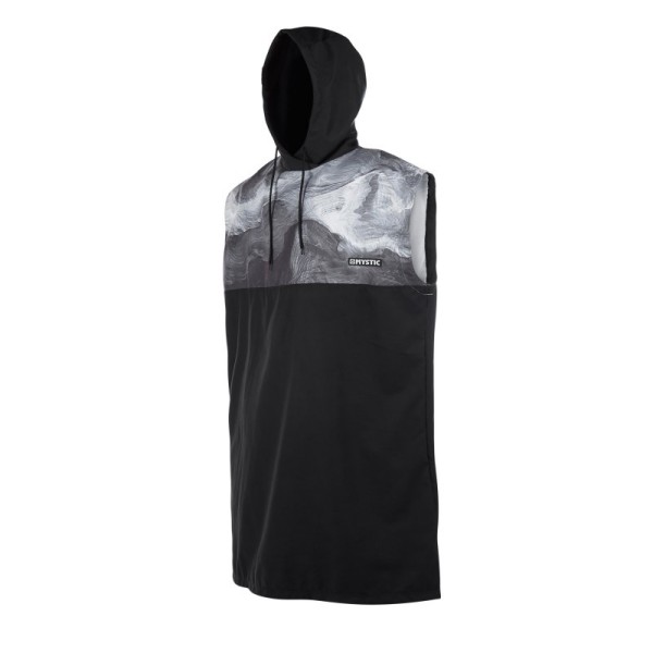 MYSTIC PONCHO LEN10 Black White