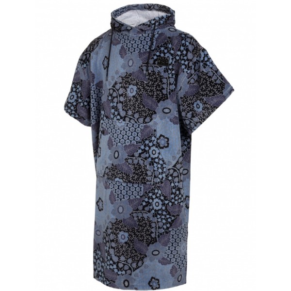 MYSTIC PONCHO VELOURS AOP - Blue Black